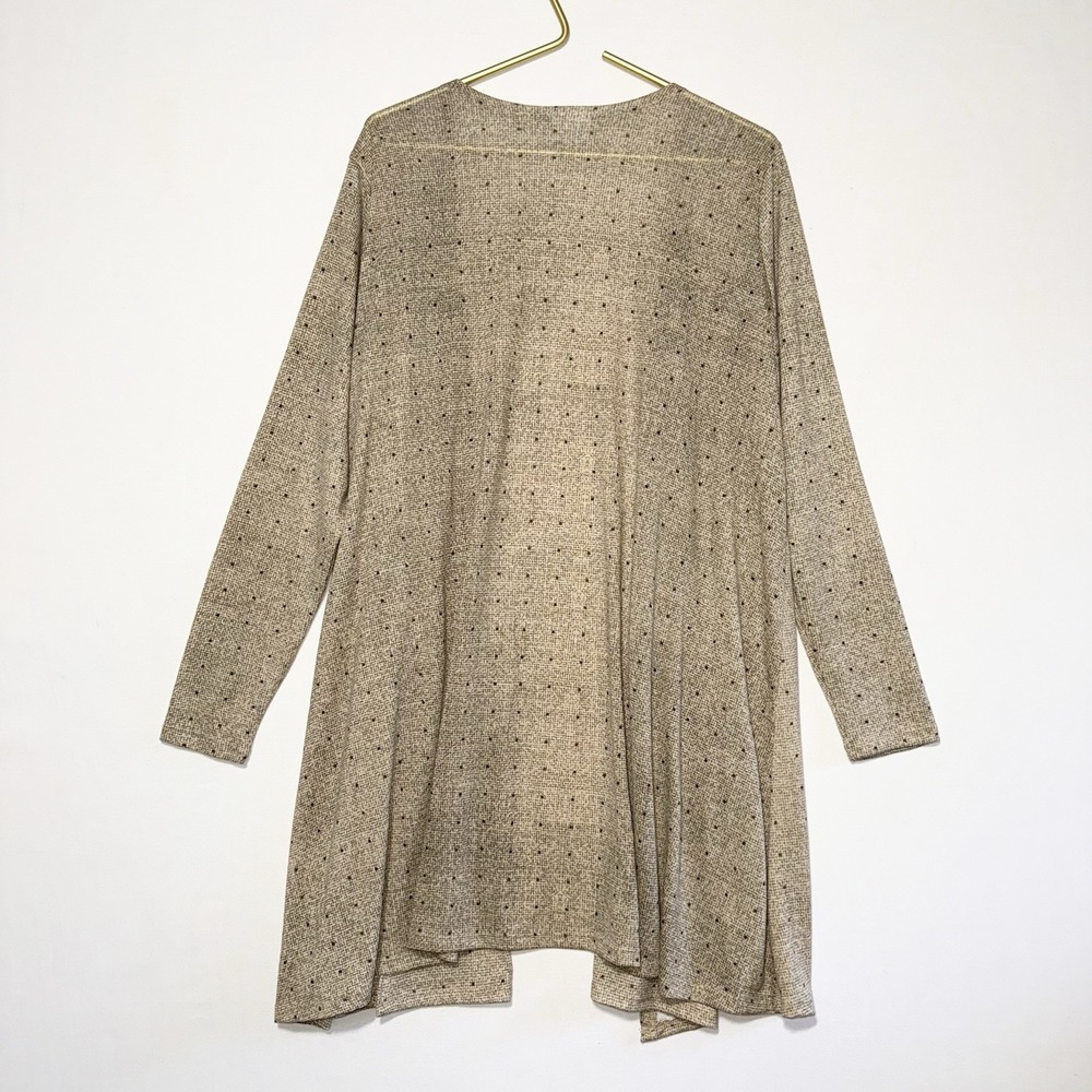 Lularoe Open Front Casual Dress Kimono Cardigan Size Large Fall Colors Pockets - Picture 2 of 5